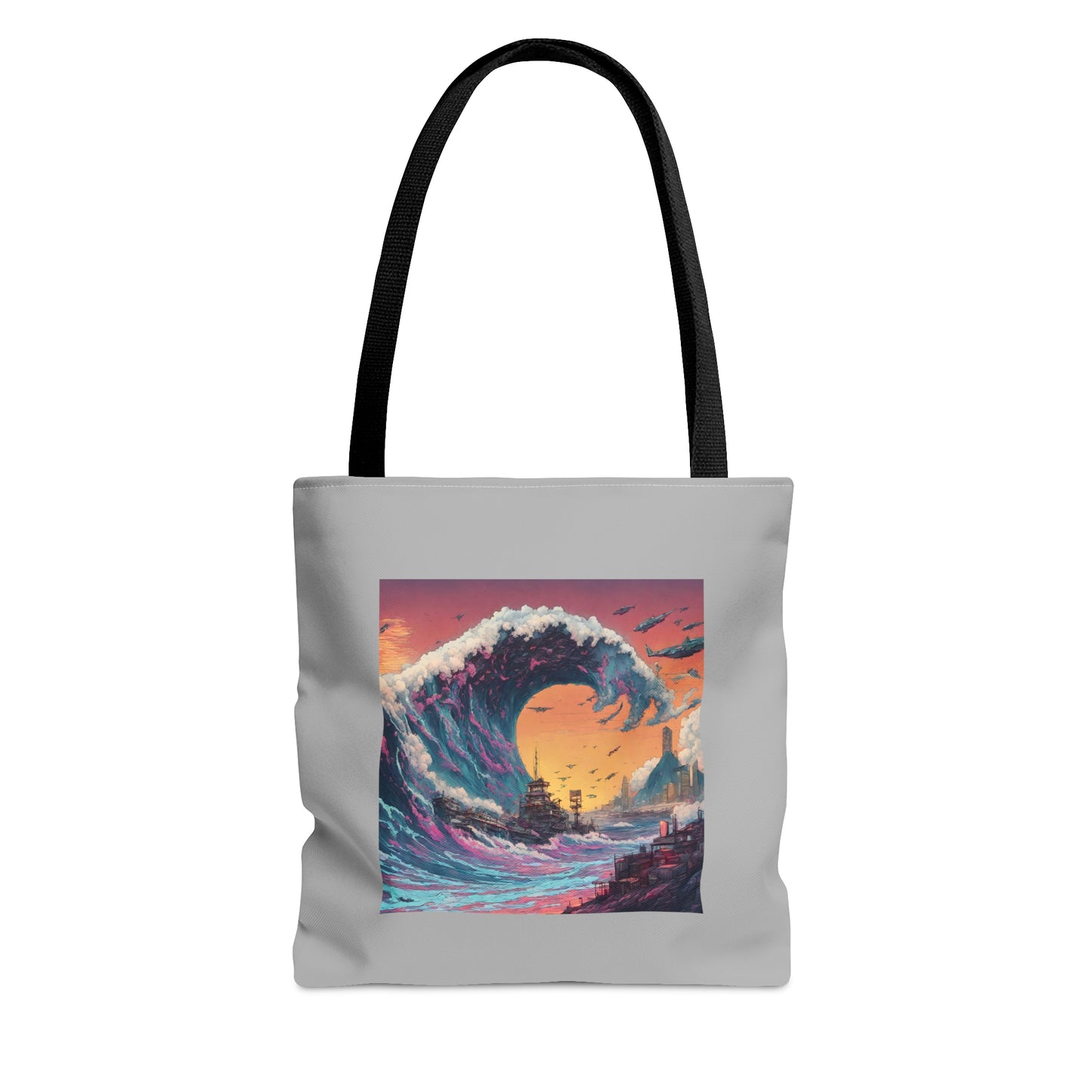 Tsunami & Ship Tote Bag