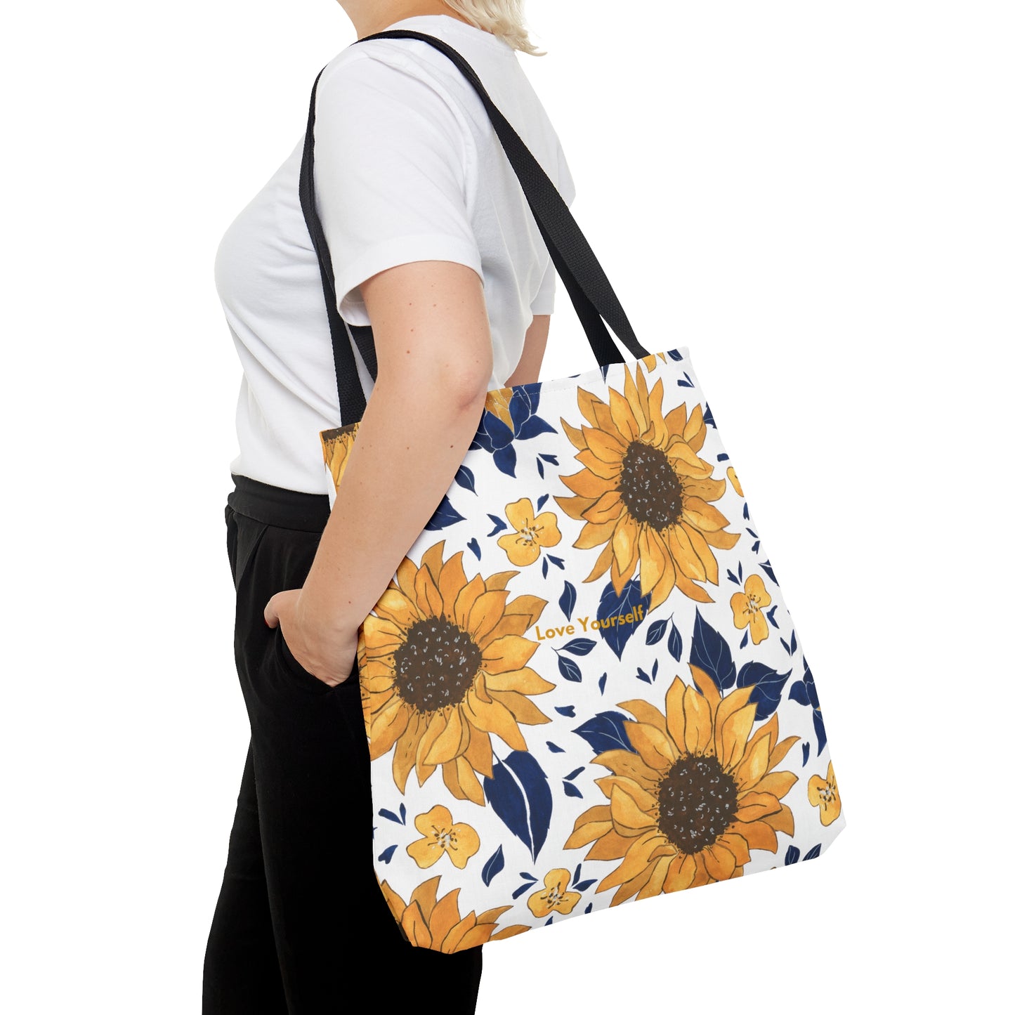 Sunflower Pattern Tote Bag