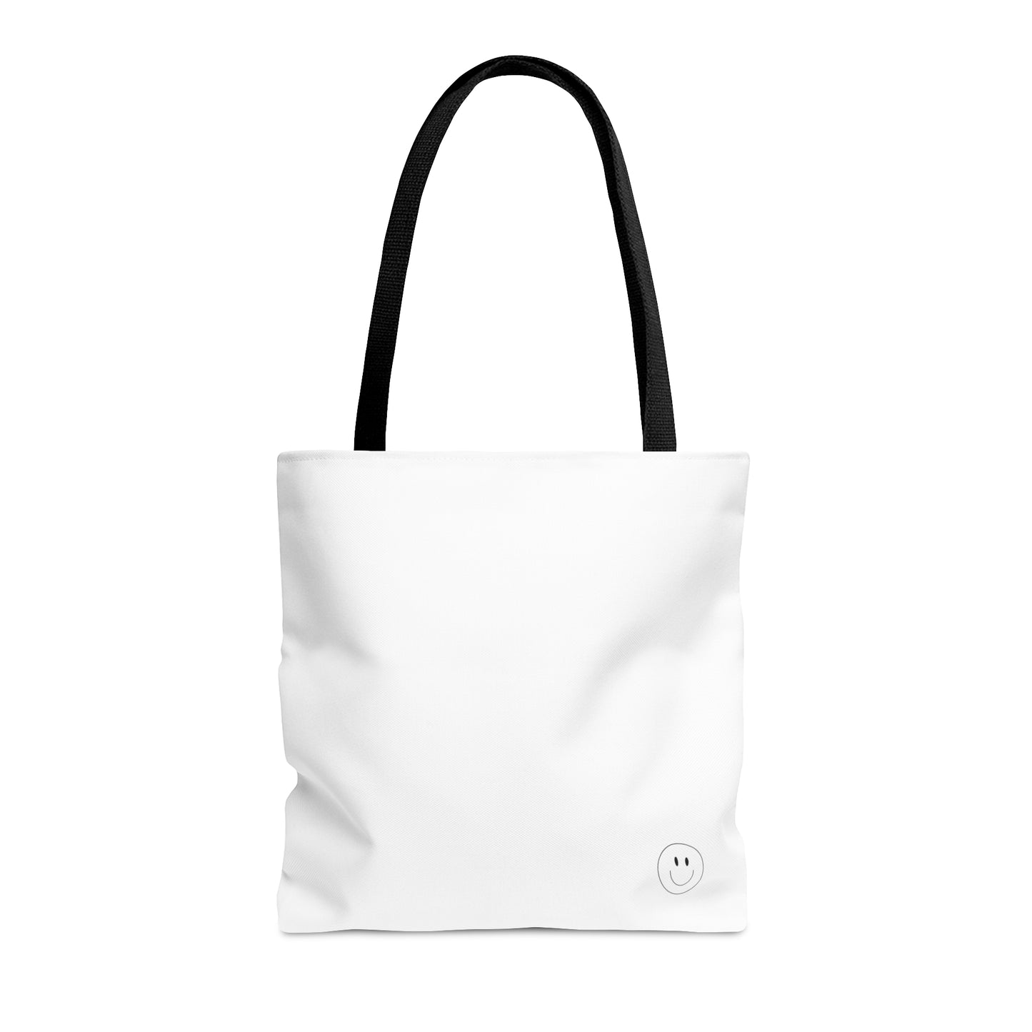 smile face tote bag