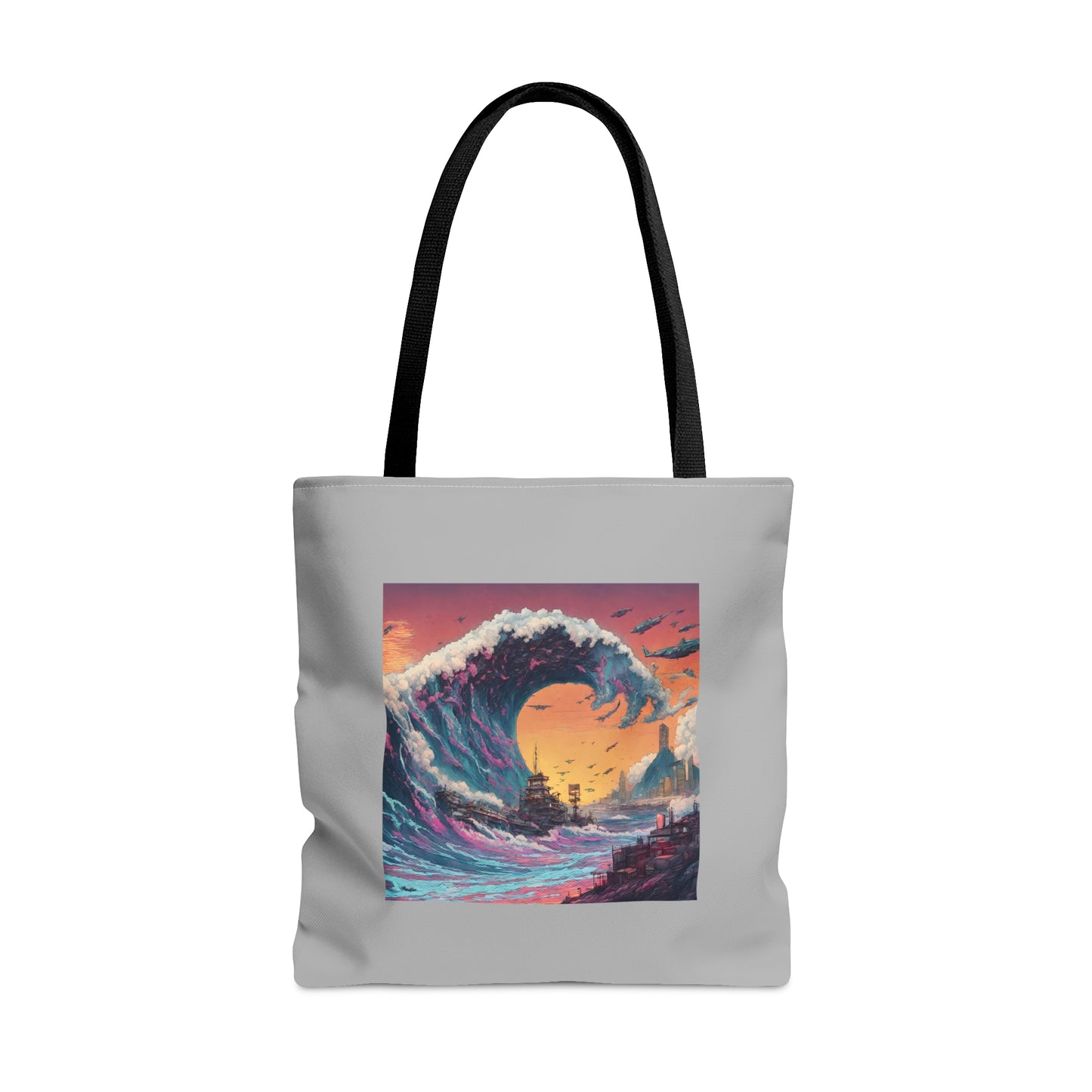 Tsunami & Ship Tote Bag