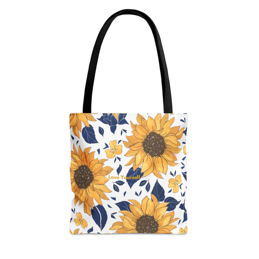 Sunflower Pattern Tote Bag