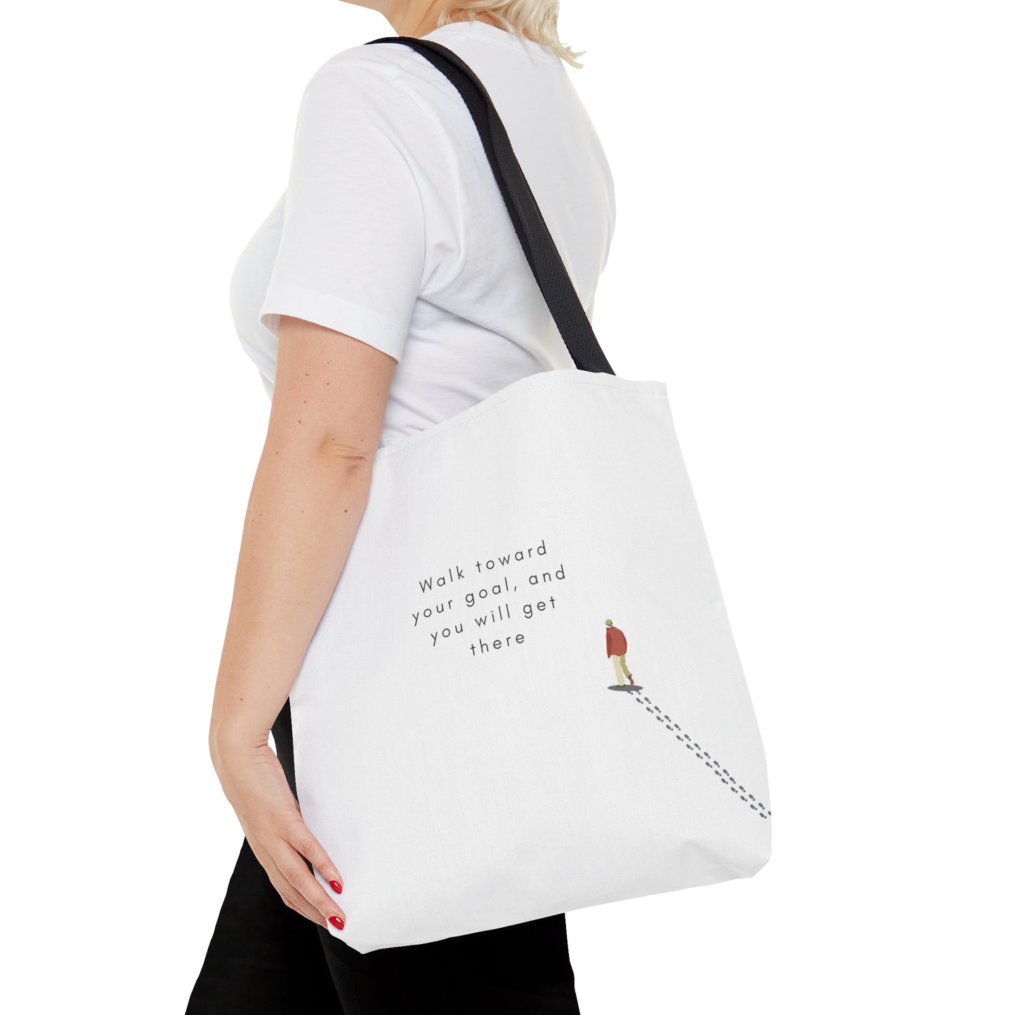 Walk Toward Your goal Tote Bag