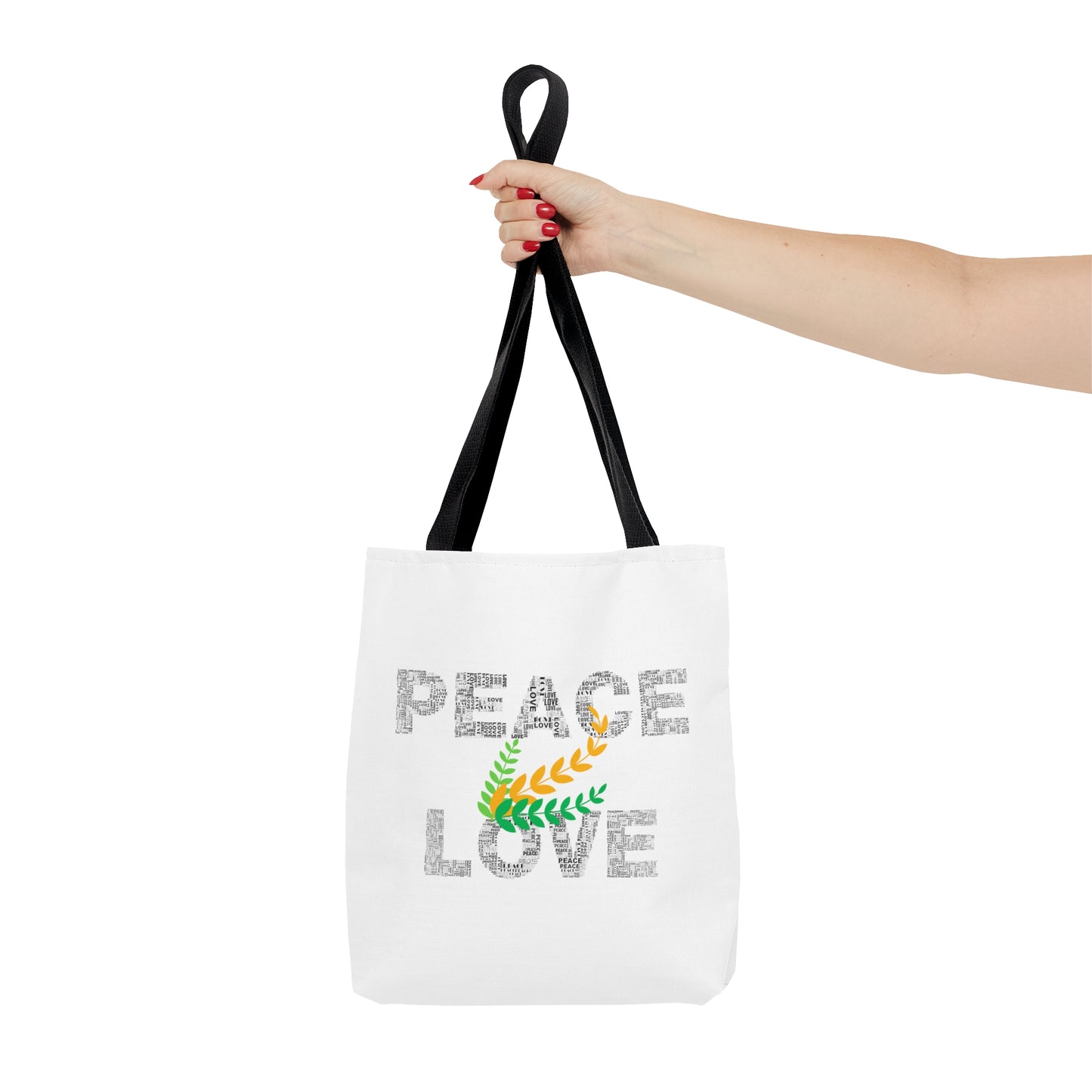 Peace and Love Tote Bag