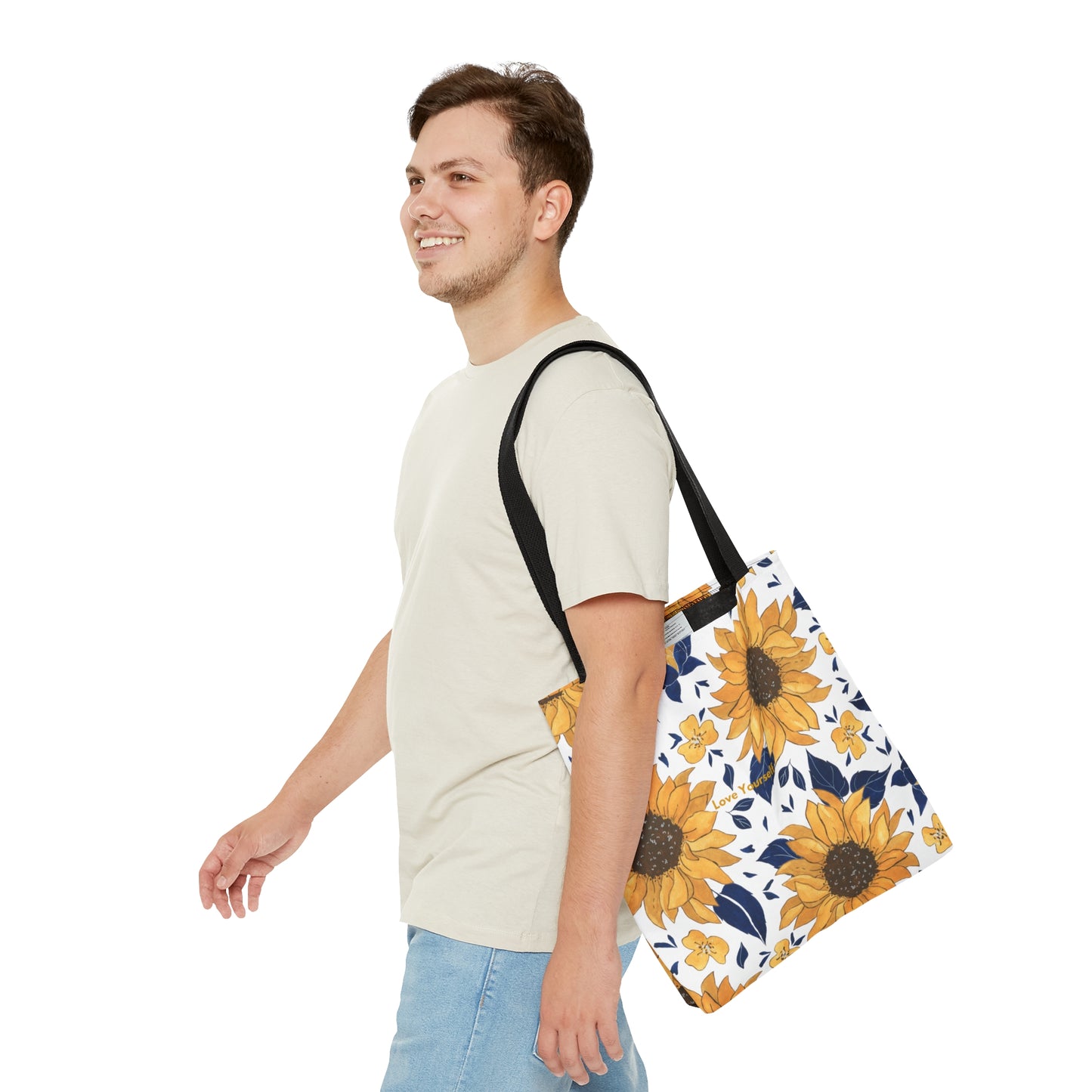 Sunflower Pattern Tote Bag