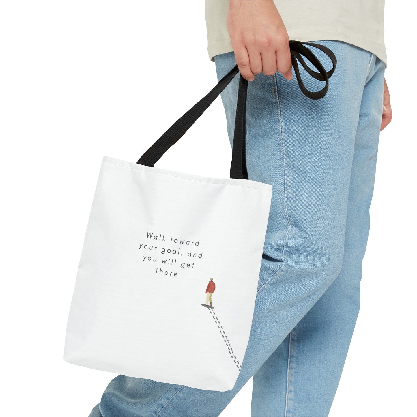 Walk Toward Your goal Tote Bag