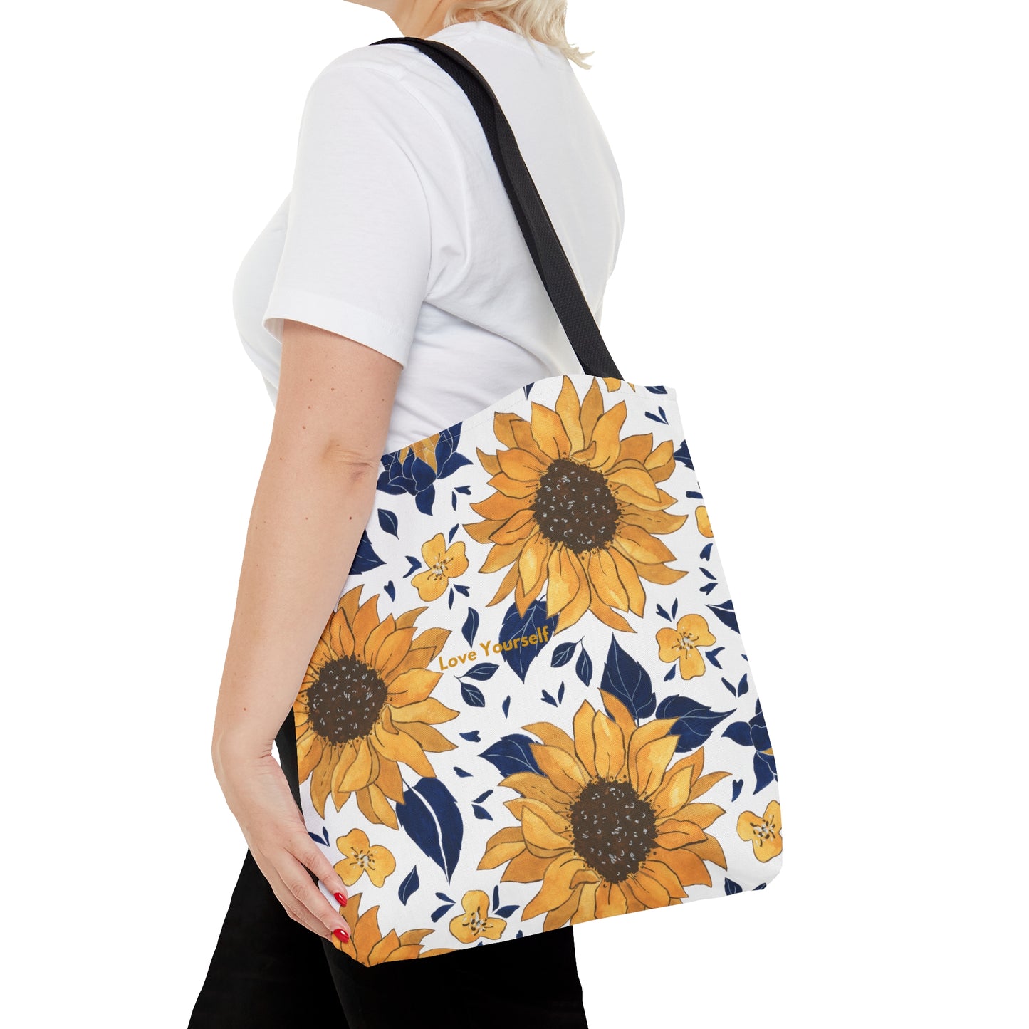 Sunflower Pattern Tote Bag