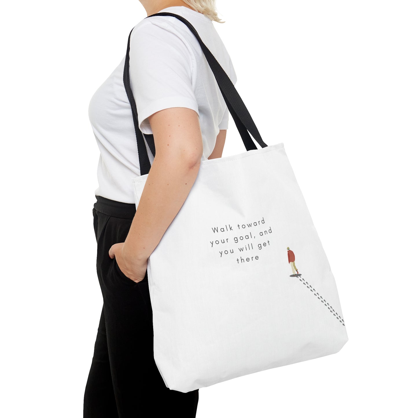 Walk Toward Your goal Tote Bag