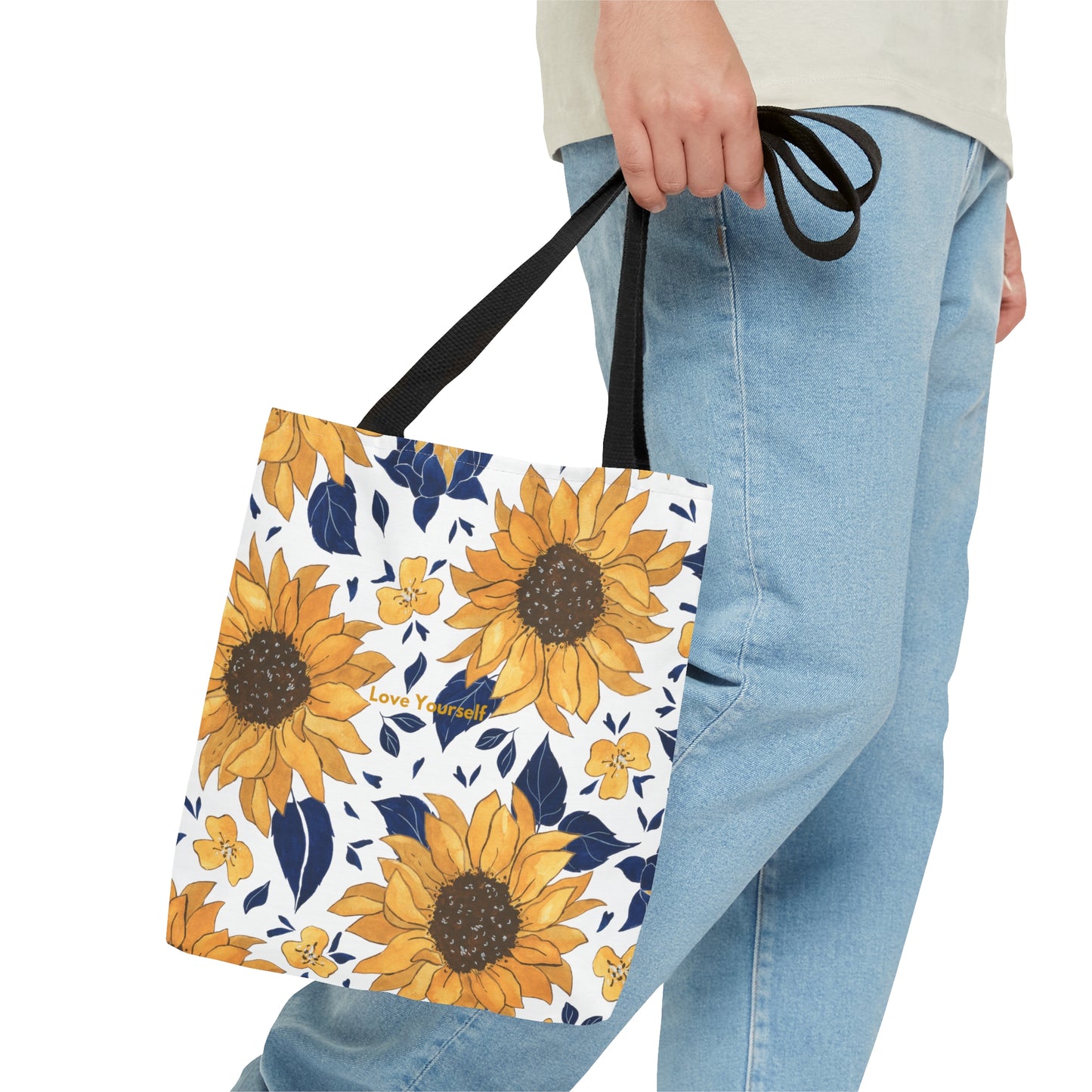 Sunflower Pattern Tote Bag