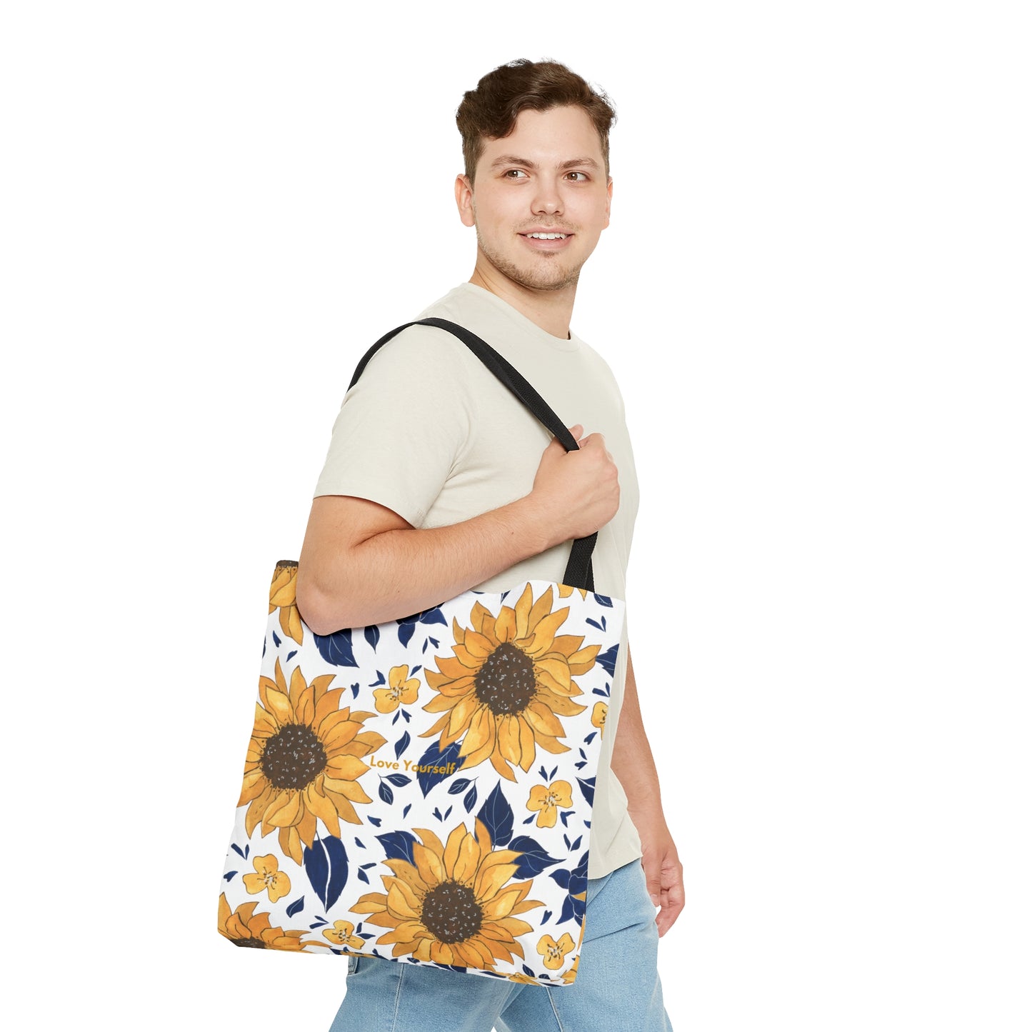 Sunflower Pattern Tote Bag