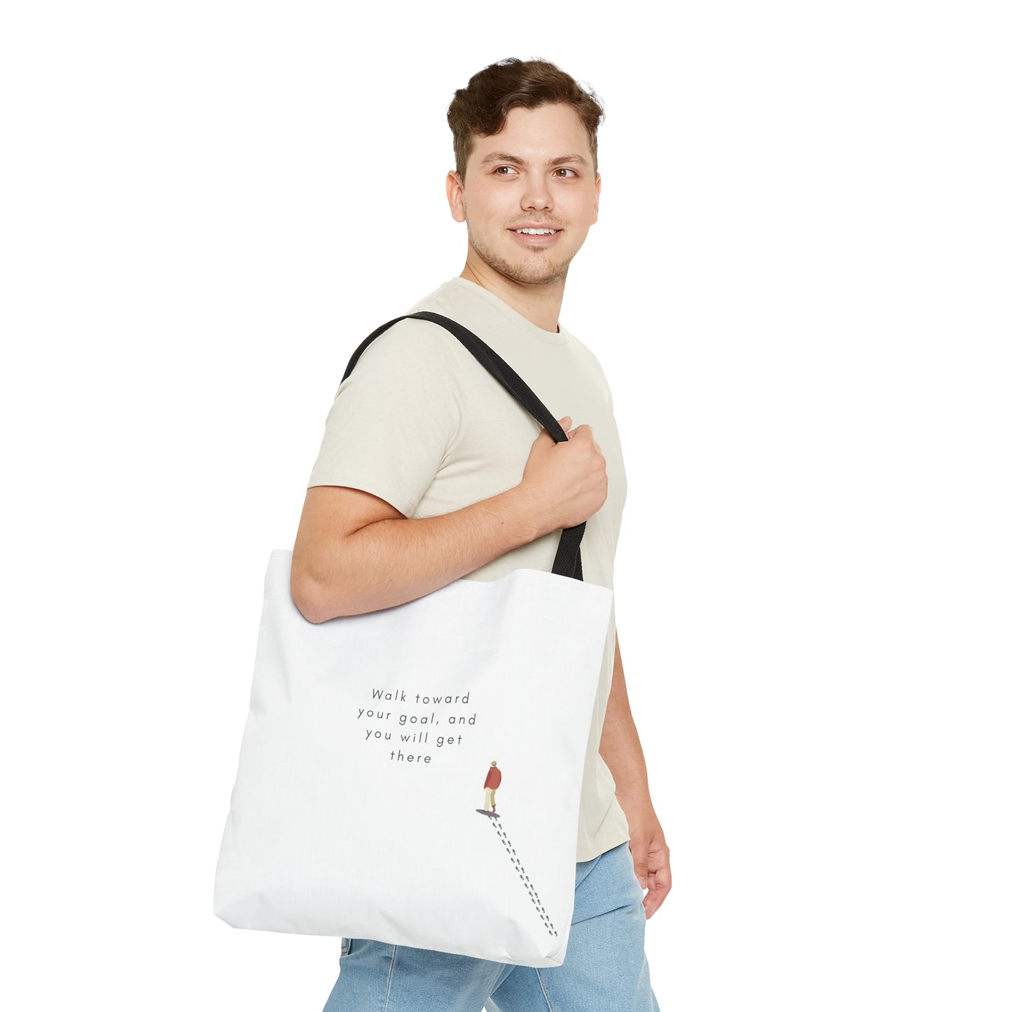 Walk Toward Your goal Tote Bag